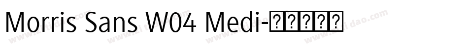 Morris Sans W04 Medi字体转换